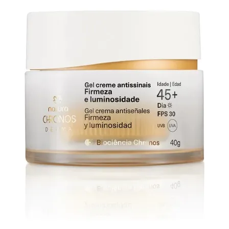 Gel Creme Antissinais 45+ Dia Natura Chronos Derma 40g Normal Dia