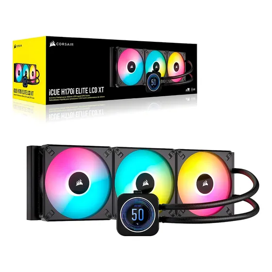Refrigeração Corsair Icue H170i Elite Lcd Xt Led Rgb