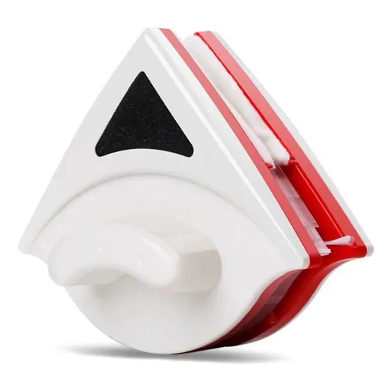 Limpiador Magnetico De Vidrios De 3 A 8 Mm Iman Ventana Rojo