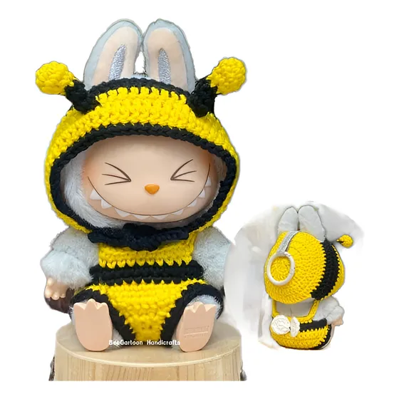 Muñeco Labubu Monsters Premium Con Ropa Y Accesorios-caja.
