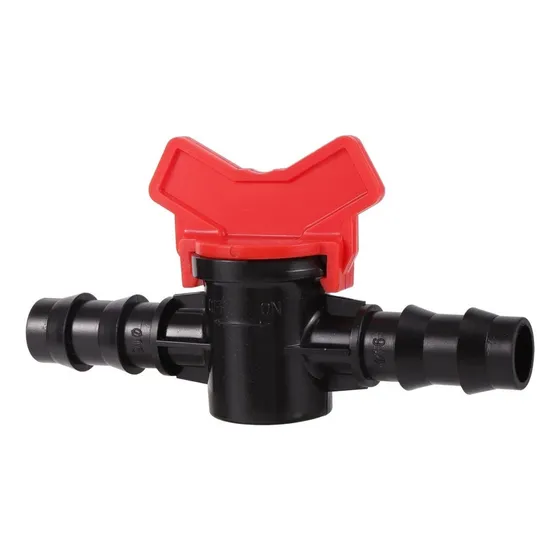Válvula Esférica Plástica 16mm Conector Espiga Riego X 5un