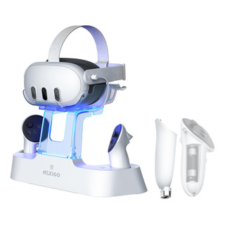 Nexigo Charging Dock Pack Para Oculus Quest 3 Y 2 - Led Y So Nexigo Charging Dock Pack Para Oculus Quest 3 Y 2 - Led Y So