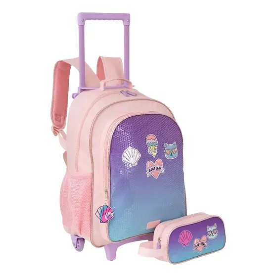 Mochila Carrito Cartuchera De Regalo Carro Escolar Colegio