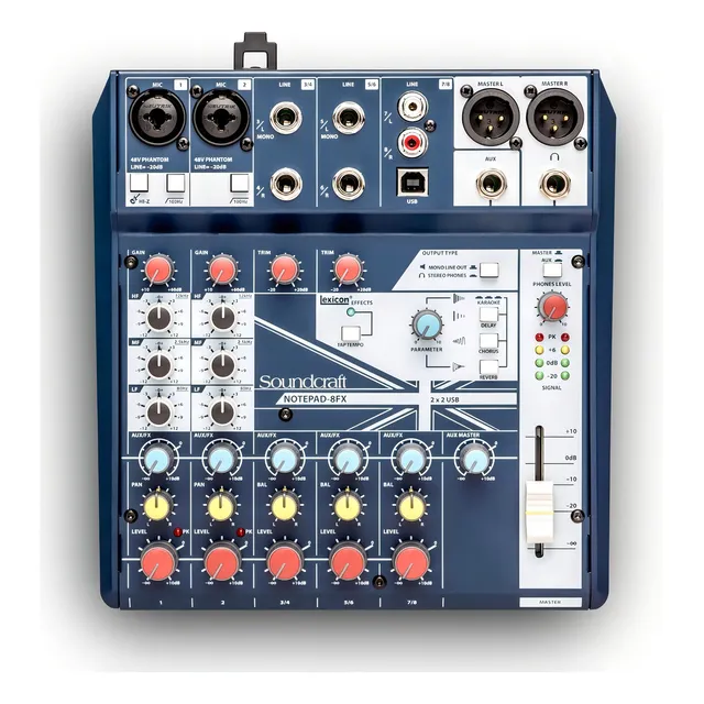 Consola Mixer Soundcraft Notepad-8fx Usb