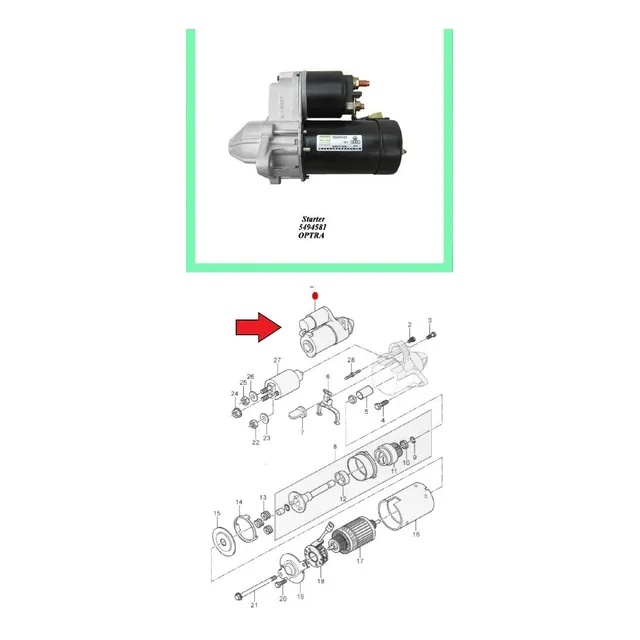 25182244 Arranque Usado Optra/aveo/astra/corsa 9 Dientes 250