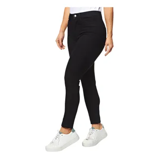 Calça Feminina Sarja Cigarrete Push Preta Sawary Calça Feminina Sarja Cigarrete Push Preta Sawary