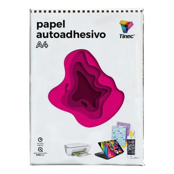 Papel Pet Sticker Adhesivo Etiquetas Resiste Agua / Blanco