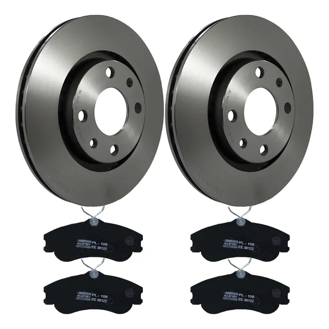 Kit Discos Y Pastillas P/ Peugeot Partner Citroen Berlingo