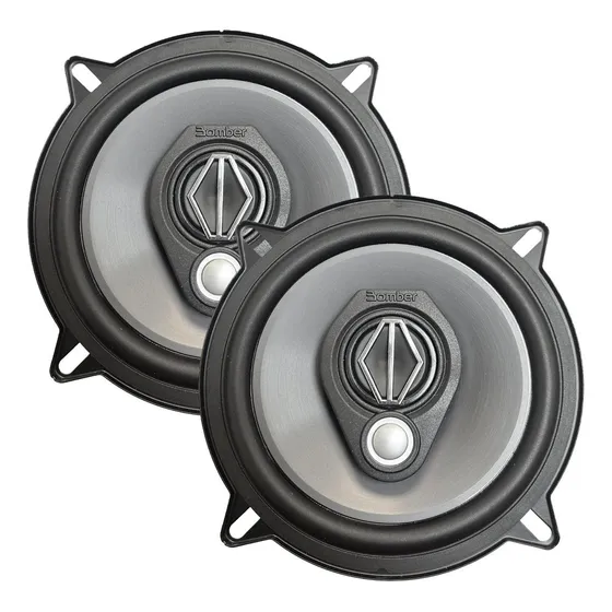 Par Parlantes 5 Pulgadas Bomber Bbr 5 50 Watt Rms 3 Vías Color Negro