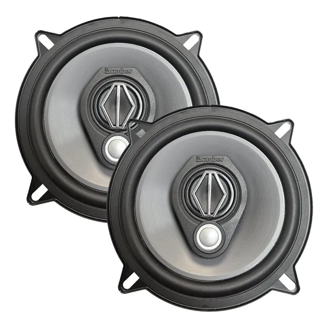 Par Parlantes 5 Pulgadas Bomber Bbr 5 50 Watt Rms 3 Vías Color Negro