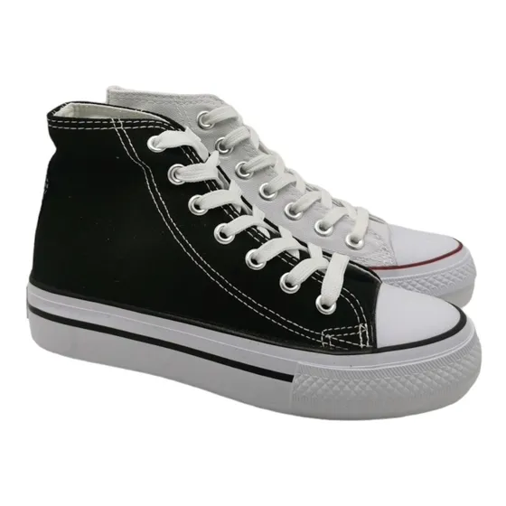 Botas De Lona Con Puntera De Goma
