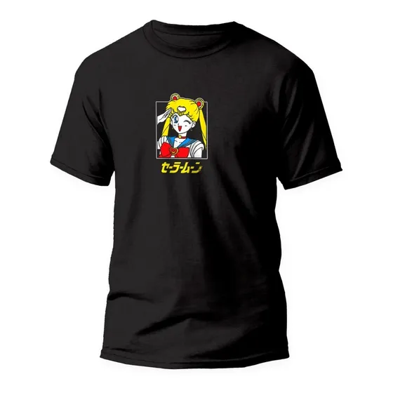 Playera Sailor Moon Serena Saludando Usagi Tsukino Anime