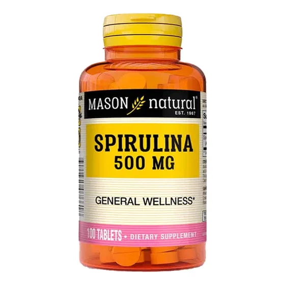 Spirulina 500mg - Mason X100 Tab Sin Sabor