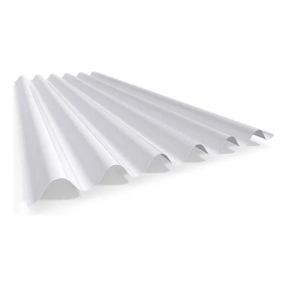 Chapa De Polipropileno 1.1mm Acanalada Blanca 1.10 X 5.5 Mts