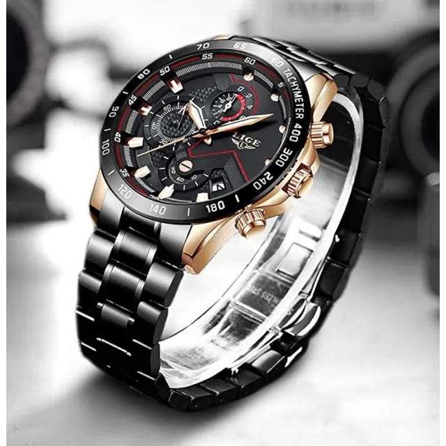 Reloj Lige En Acero, Color Negro.