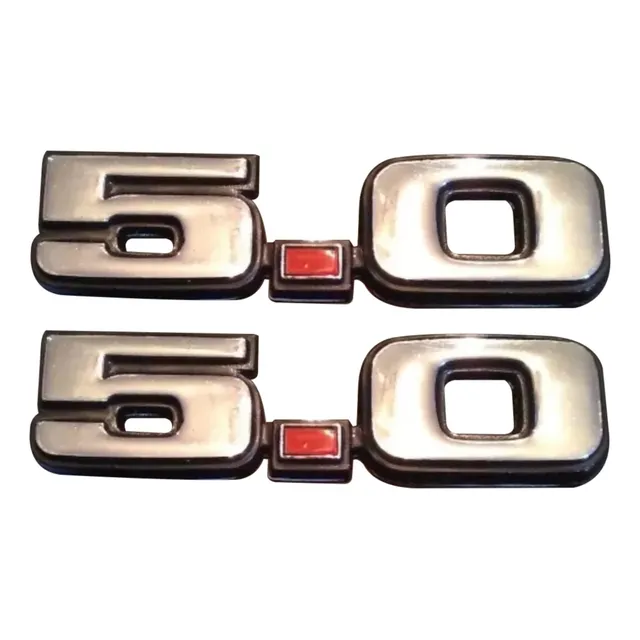 Emblemas Laterales  Ford Mustang 5.0 Para Modelos 80 Al 2004