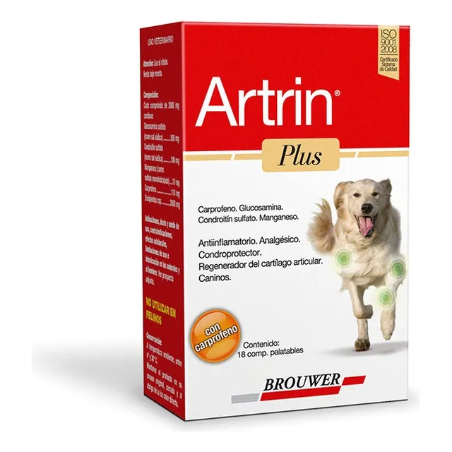 Artrin Plus X 18 Comp Para Perros