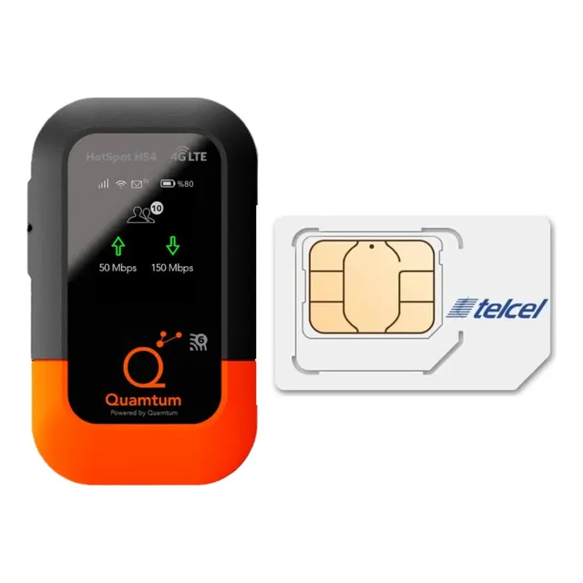 Módem Portatil Inalámbrico Mifi Rj45 + Chip Telcel Gratis