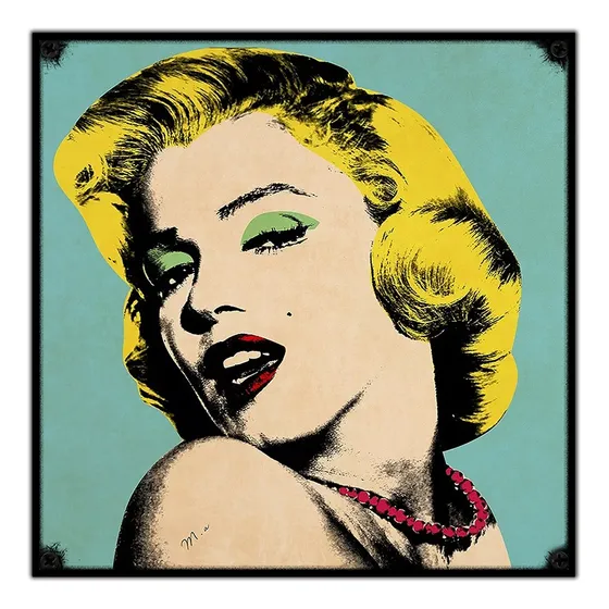 #348 - Cuadro Decorativo Vintage Marilyn Monroe Andy Warhol 