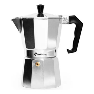 Cafetera Estilo Italiana Aluminio Plateada Hudson 6 Tazas Cafetera Estilo Italiana Aluminio Plateada Hudson 6 Tazas