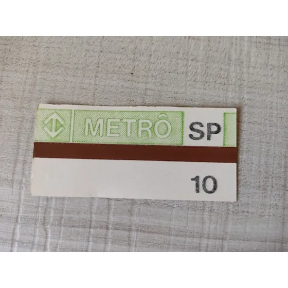Passe Escolar Metro Antigo Multiplo 10 Colecionador Leia A