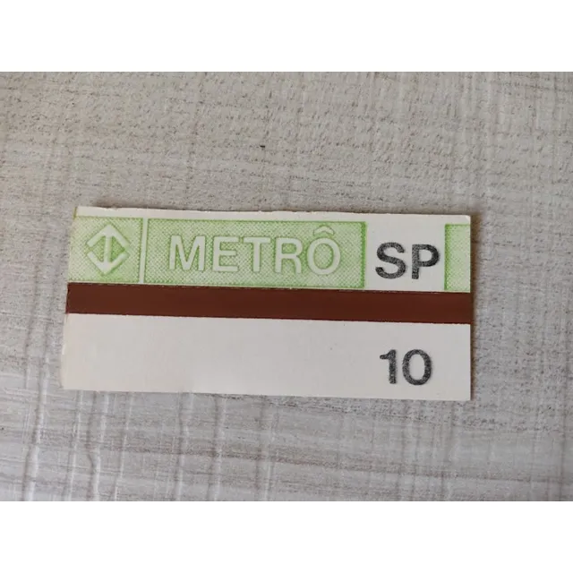 Passe Escolar Metro Antigo Multiplo 10 Colecionador Leia A