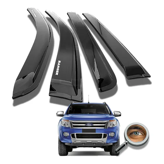 Ranger 2012 2023 Deflectores Ventana Oem C/logo Tuningchrome