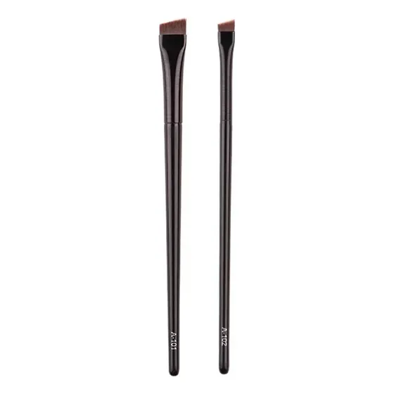 2x Escova Profissional Para Unhas E Sobrancelhas Em Ângulo