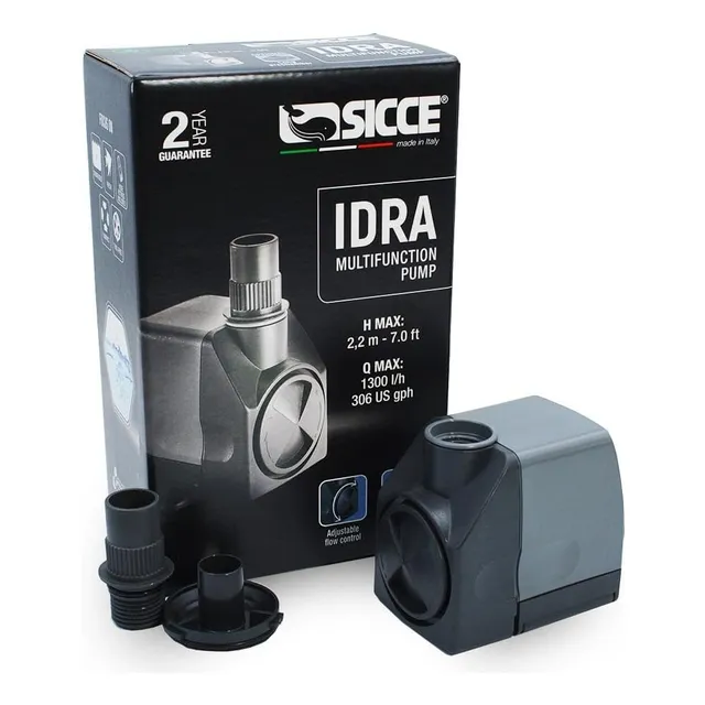 Sicce Idra Bomba Agua Fuentes Acuario 1300 Lth, 2.20 Metros