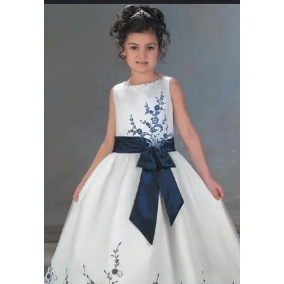 Vestido De Cortejos Azul Rey Para Niña