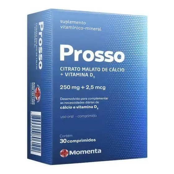 Prosso Suplemento Vitamínico Mineral Com 30 Comprimidos