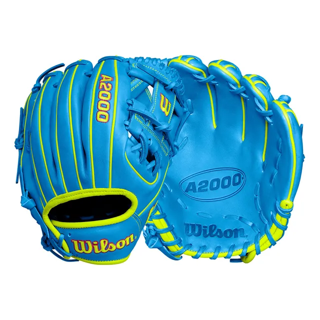 Guante Beisbol Wilson A2000 Wbw102267115 Azvd 11.5 In Adulto Color Azul Verde