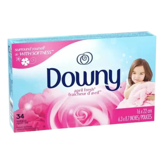 Downy Lenço Amaciante Para Secadora Com 34 Folhas Envio 24hs