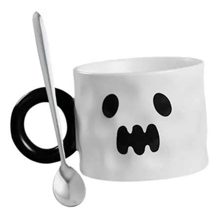 Calabaza Taza Calabaza Gato Monstruo Fantasma Taza Regalo