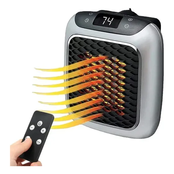 Mini Calentador Electrico Calefactor Pared 800w Con Remoto