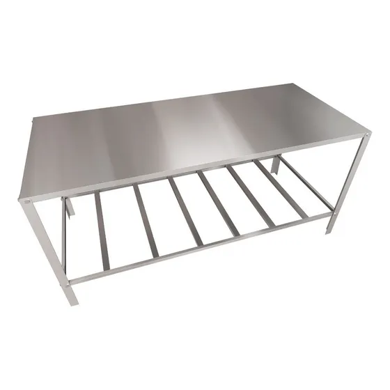 Mesa Inox Industrial Para Padaria E Açougue 140cm X 53cm
