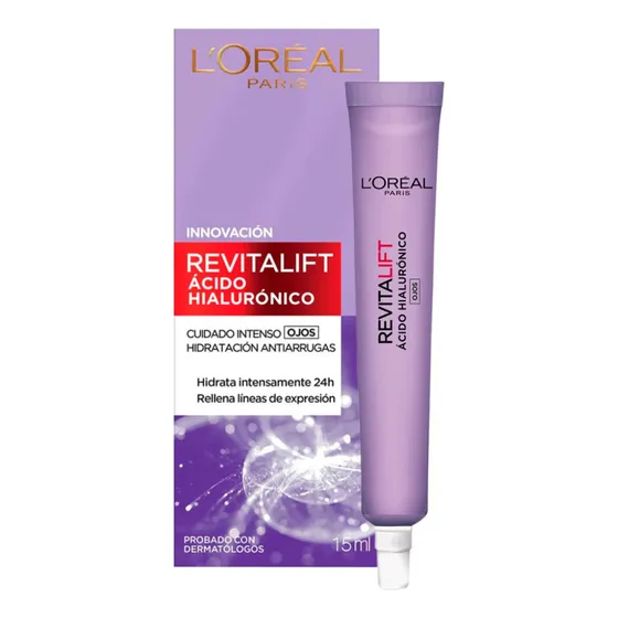 Crema De Ojos L'oréal Paris Revitalift Con Ácido Hialurónico