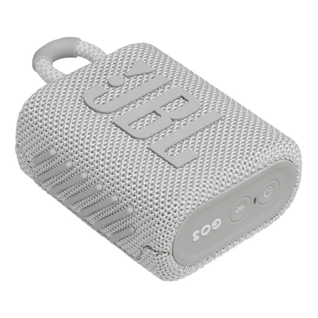 Parlante JBL Go 3 JBLGO3 portátil con bluetooth waterproof blanco 220V