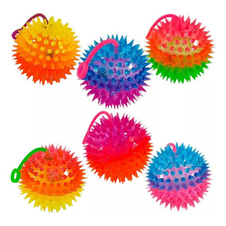 12 Pelotas Picos Suave Luminosa Juguete Piñata Fiesta Cumple 12 Pelotas Picos Suave Luminosa Juguete Piñata Fiesta Cumple