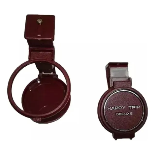 Porta Vaso Plástico Gris/rojo Universal Para Vehículo
