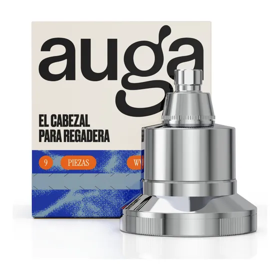 Auga Regadera Con Filtro Purificador Integrado Alta Presion Acabado Cromado Color Cromo