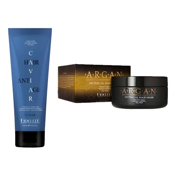 Crema De Peinado Rulos 230ml + Máscara Argan 250ml