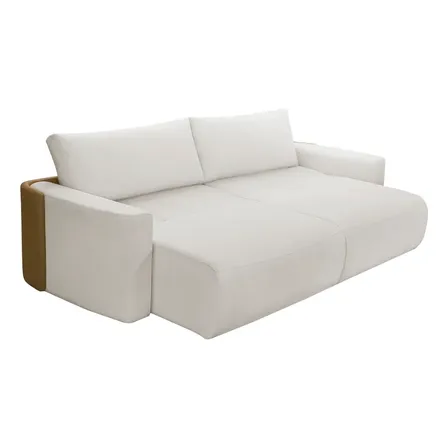 Sofá Cama 3 Lugares 2,60m Orgânico Belissimo Multicolorido