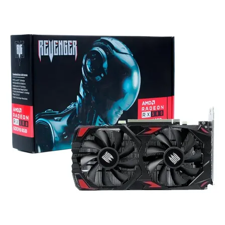 Placa de Vídeo Revenger Radeon RX 580 8GB GDDR5 2304 Núcleos C4K PCIe 3.0 AMD