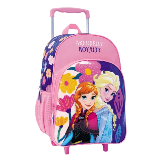 Mochila Con Carro - Frozen - Disney - 16 Pulgadas