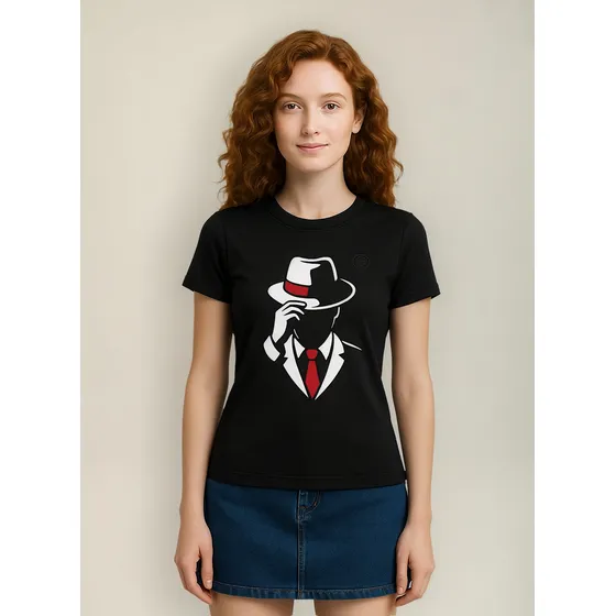 Camiseta Feminina Umbanda Exu Saudação Zé Pilintra Entidade
