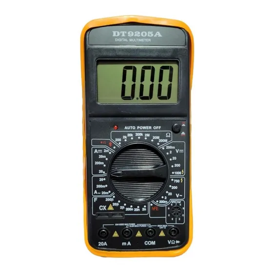 Multimetro Digital Temperatura Capacidad Frecuencia 9205 A