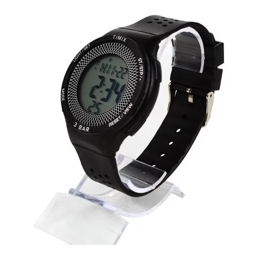 Relógio Masculino Feminino Silicone Prova D'agua Cores Correia Preto