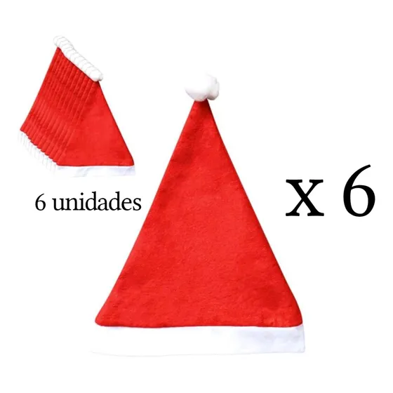  Sombrero De Navidad / 6 Unidades