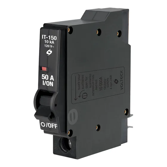 Interruptor De 1 Polo 50a, Enchufable, Volteck 5 Pzs